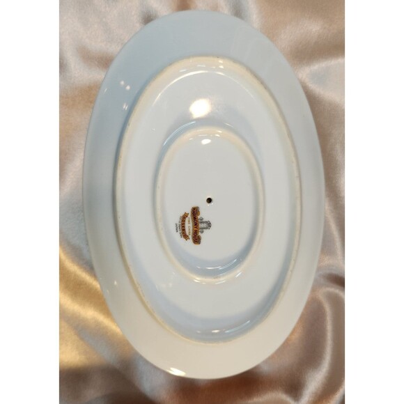Vintage Harmony House Fine China, Japan, "Rosebud" Gravy Boat Attached Tray - Picture 6 of 11